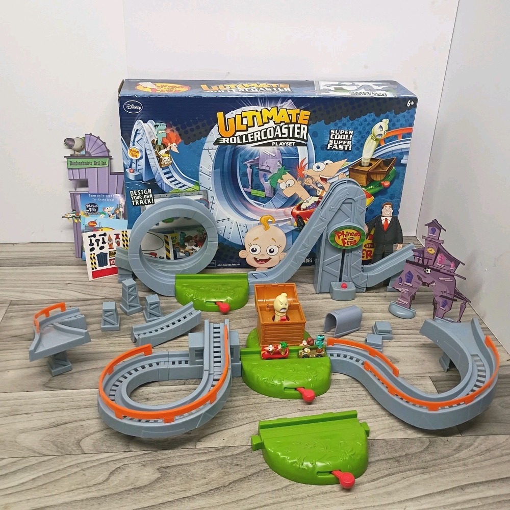Phineas And Ferb Ultimate Rollercoaster Playset Rare Vintage Read Description
